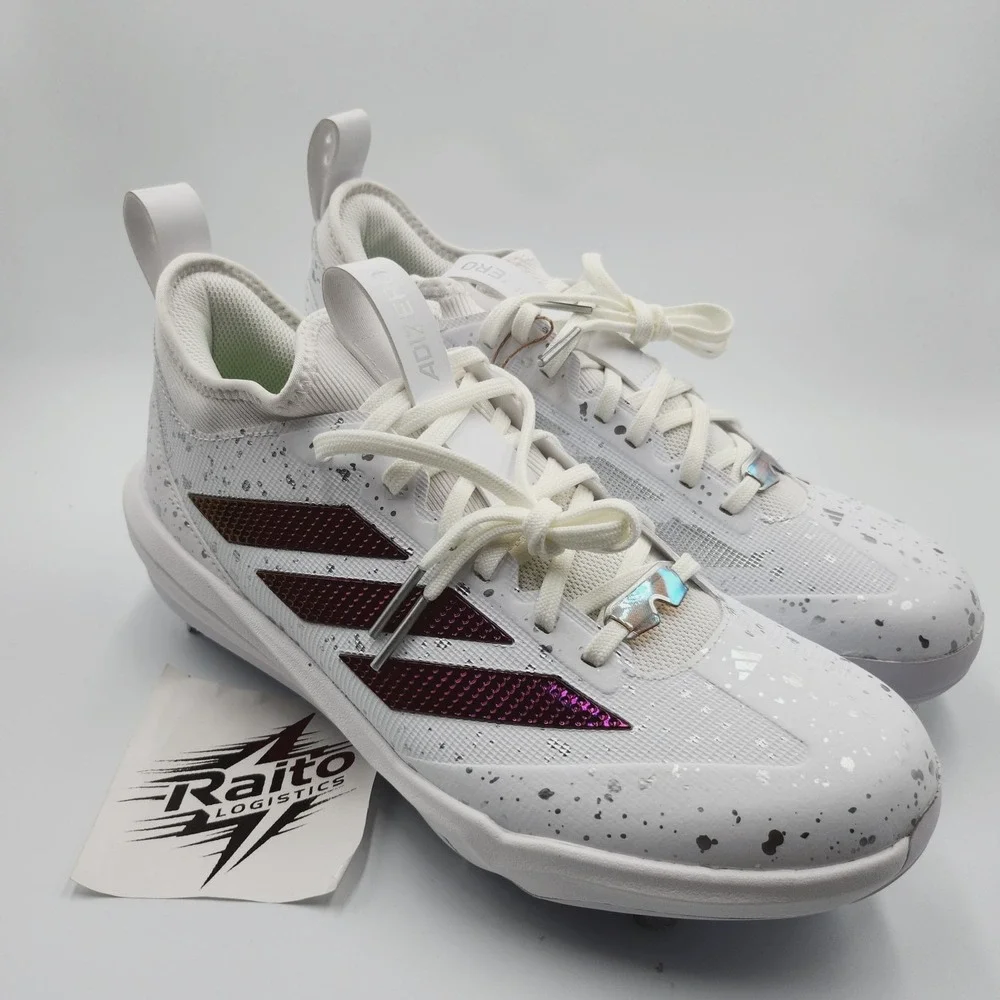 Mens Size 8 Adidas Baseball Cleats Adizero Impact BSB 2.0 Light Gray JQ2086